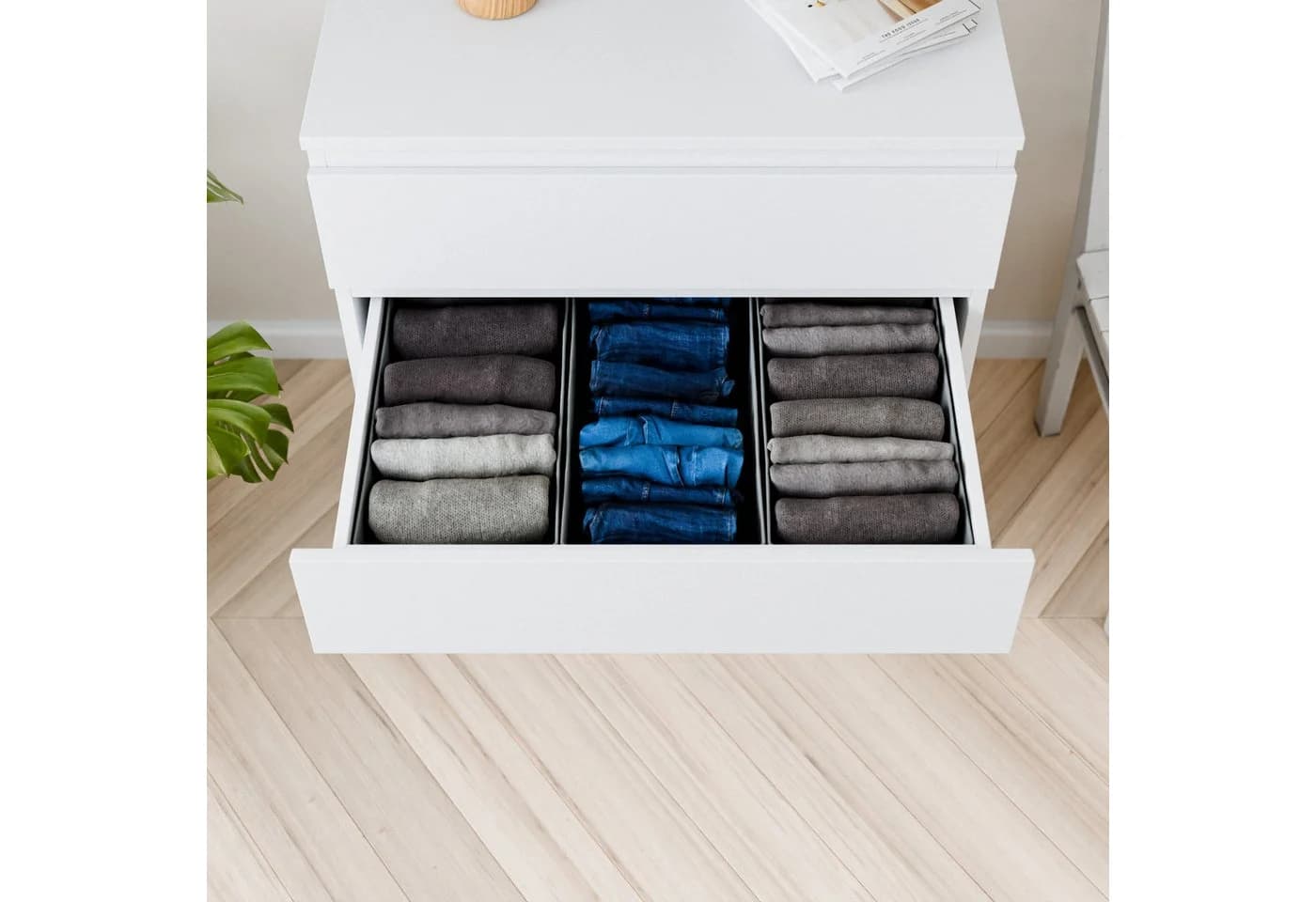 Clutter Cover Organizer für Malm Kommode 3er-Set Schubladenboxen - Bild 4