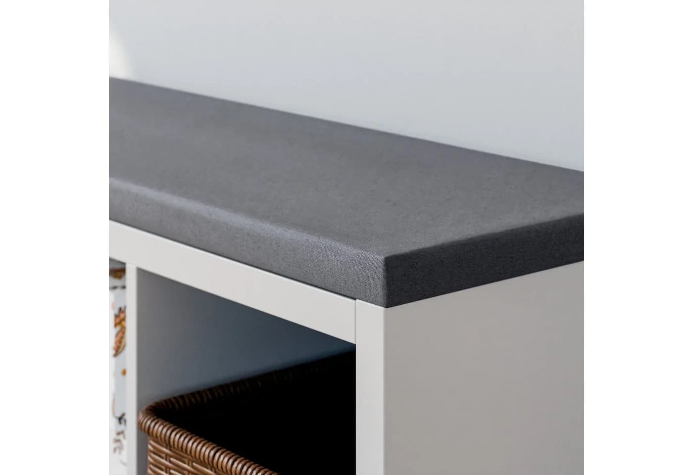 Clutter Cover Sitzkissen für Kallax Regal Grau 4cm Dick - Bild 2