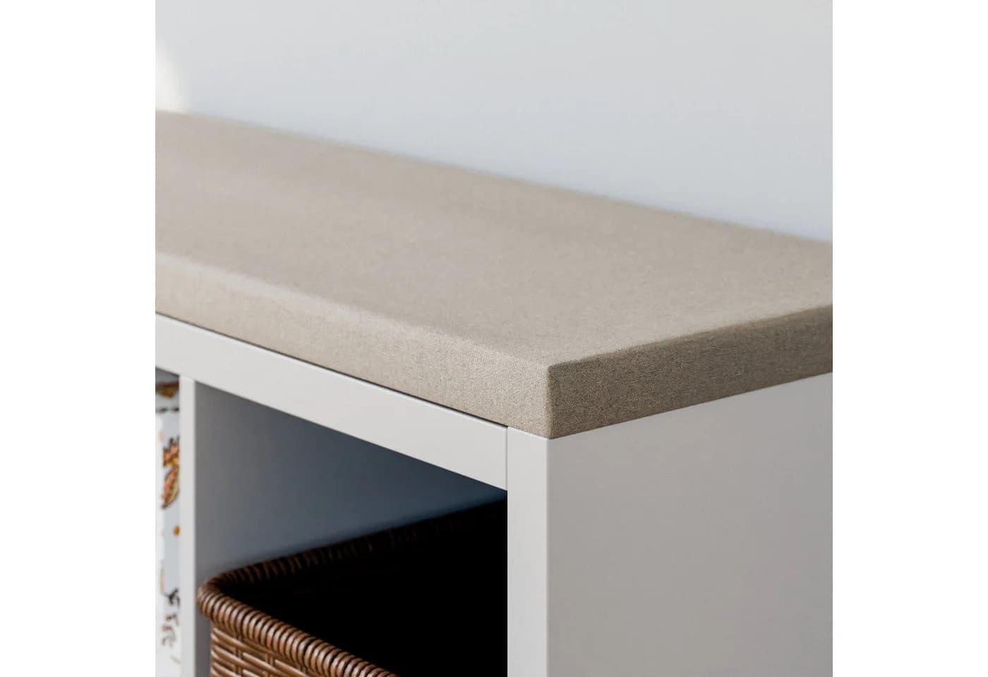 Clutter Cover Kallax Sitzkissen Beige 4cm Polster abnehmbar - Bild 2