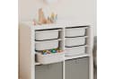 Clutter Cover Regaleinsatz Kallax für 3 Trofast Boxen Grün oder Weiß Bild 3