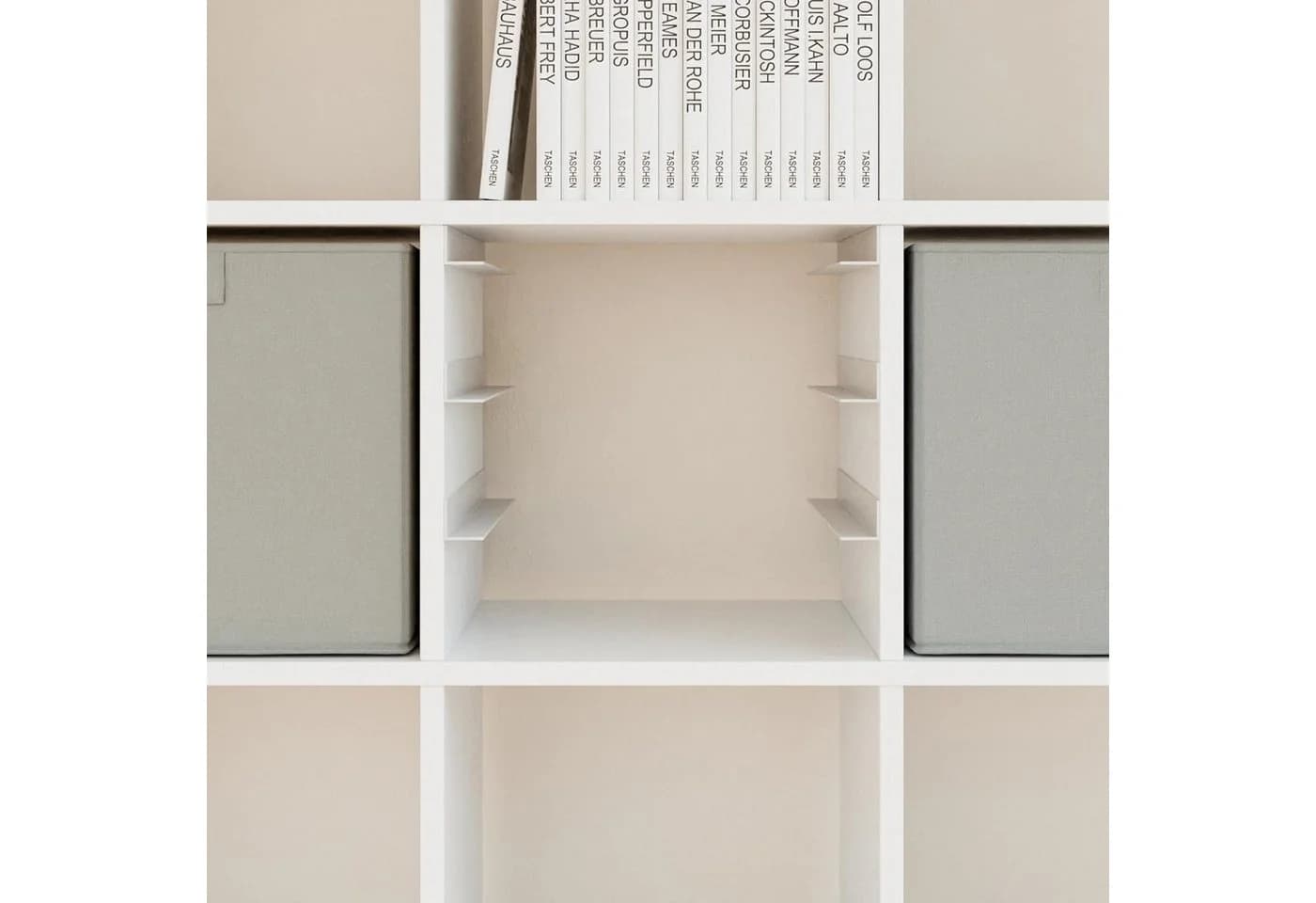 Clutter Cover Regaleinsatz Kallax für 3 Trofast Boxen Grün oder Weiß - Bild 5