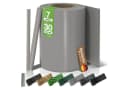 BooGardi Sichtschutzstreifen PVC Hellgrau 19x35m blickdicht Bild 2
