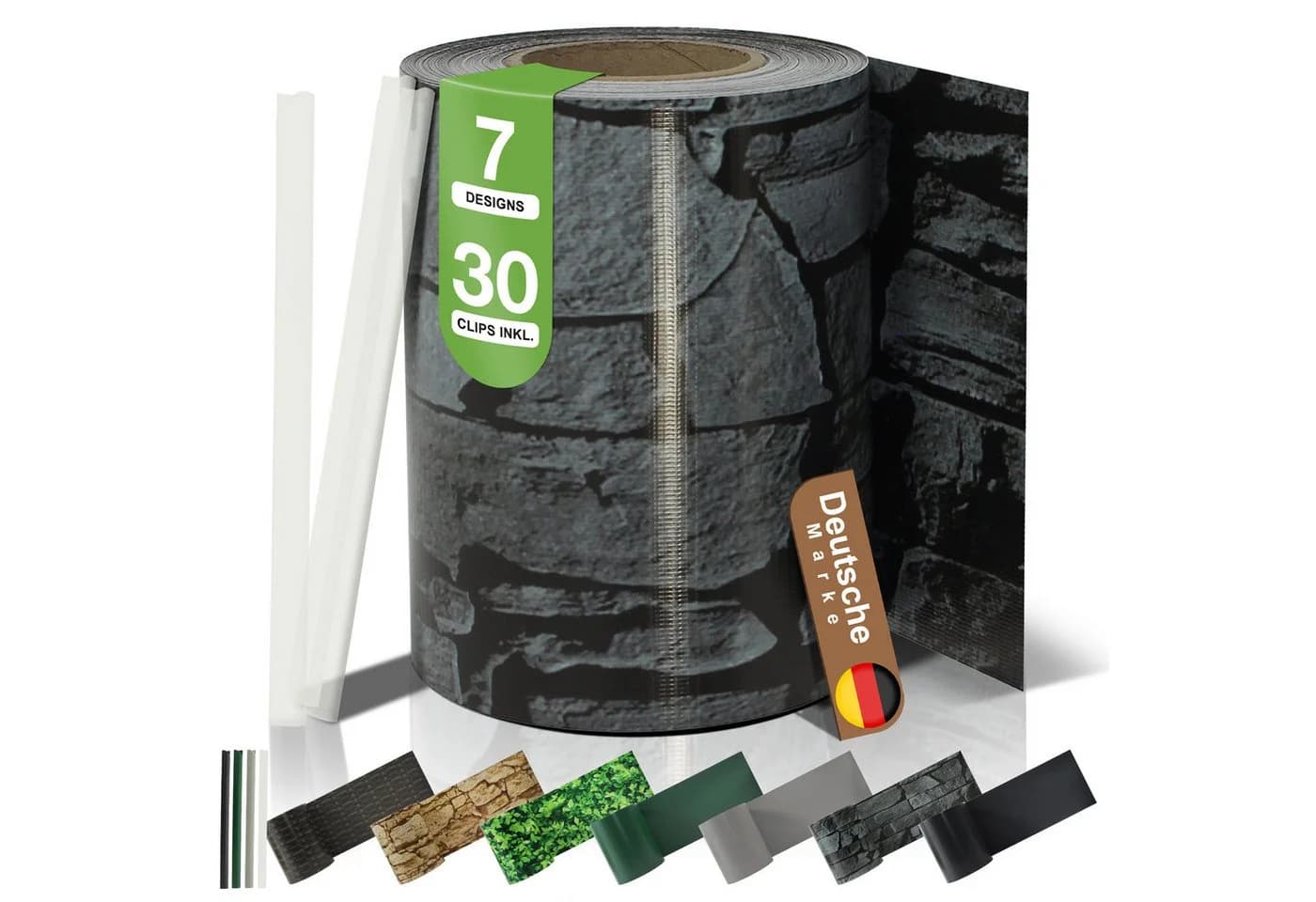BooGardi PVC Sichtschutzstreifen Grau 19x35m - Bild 2
