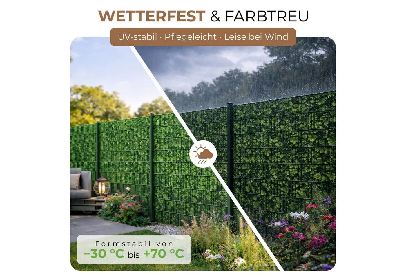 BooGardi PVC Sichtschutzstreifen Grau 19x35m - Bild 3