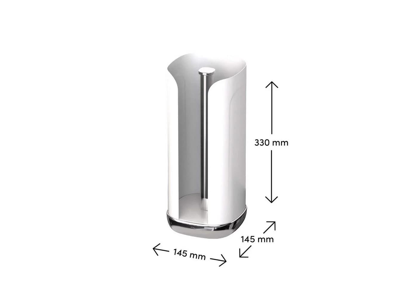SIEGWERK Küchenrollenhalter CUBO Pure Snow Weiß