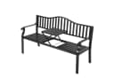Avestar Gartenbank mit Tisch - E-beschichteter Metallrahmen Bild 3