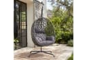 Avestar Hängesessel Outdoor-Schaukel Eiform Grau mit Kissen Bild 2