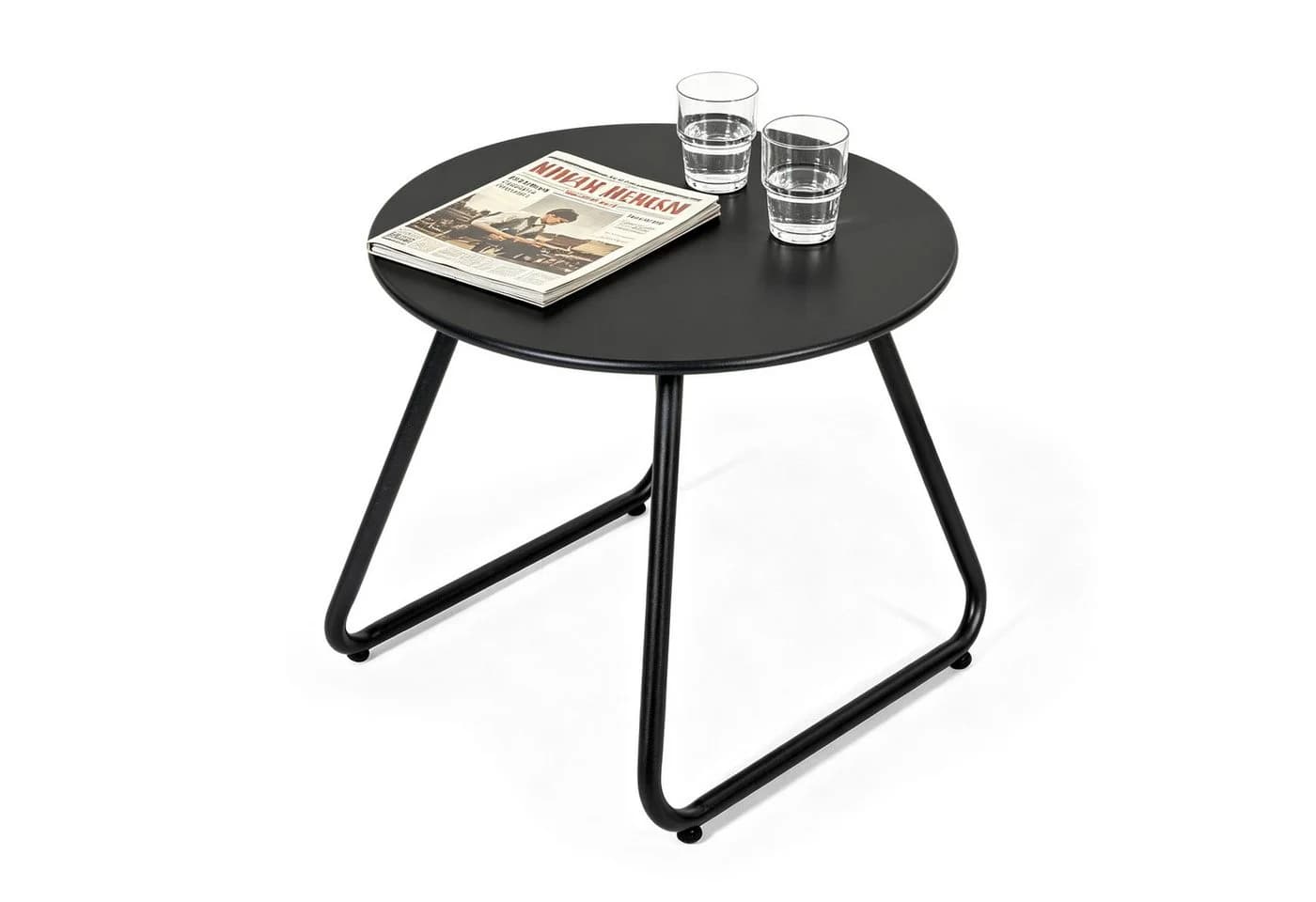 Avestar Beistelltisch 45 cm rund schwarz Metall - Bild 2