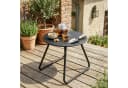Avestar Beistelltisch 45 cm rund schwarz Metall Bild 3