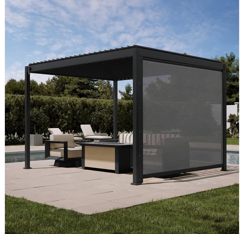 Mirador Pergola 88S 3x3,6m mit Seitenrollo Anthrazit - Bild 2