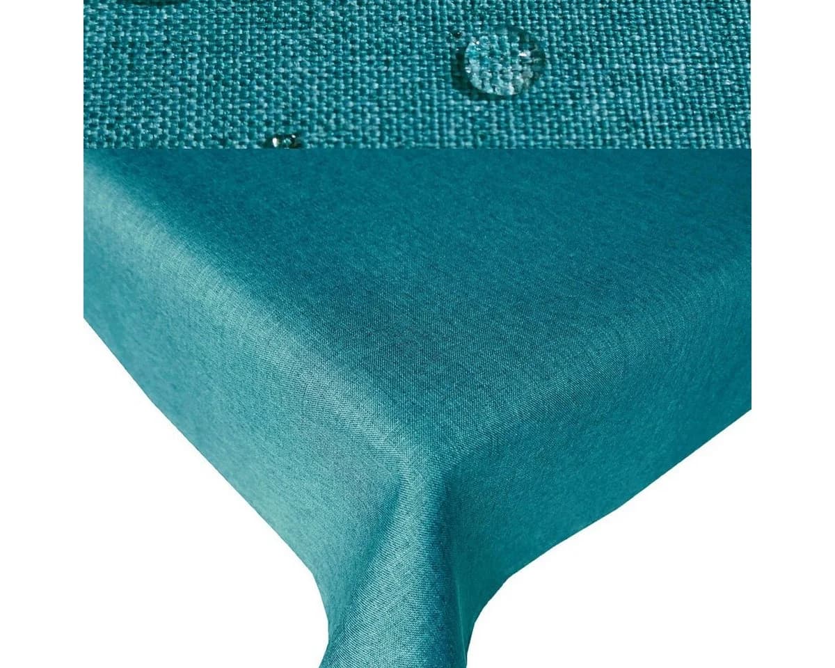 Tischdecke Leinenoptik Polyester Bügelfrei Fleckschutz Grün