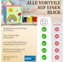 Eli Spardose Kinder aus Holz zum bemalen inkl. 6 Farben und Pinsel - Sparschwein Bild 5