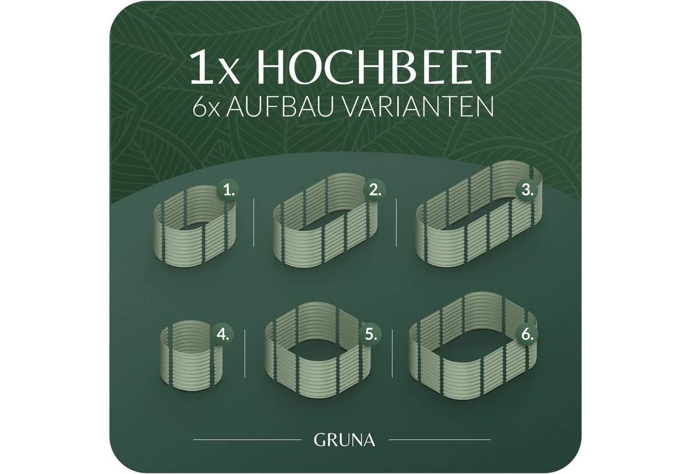 GRUNA Hochbeet Metall 6 in 1 Modular Kit - Bild 3