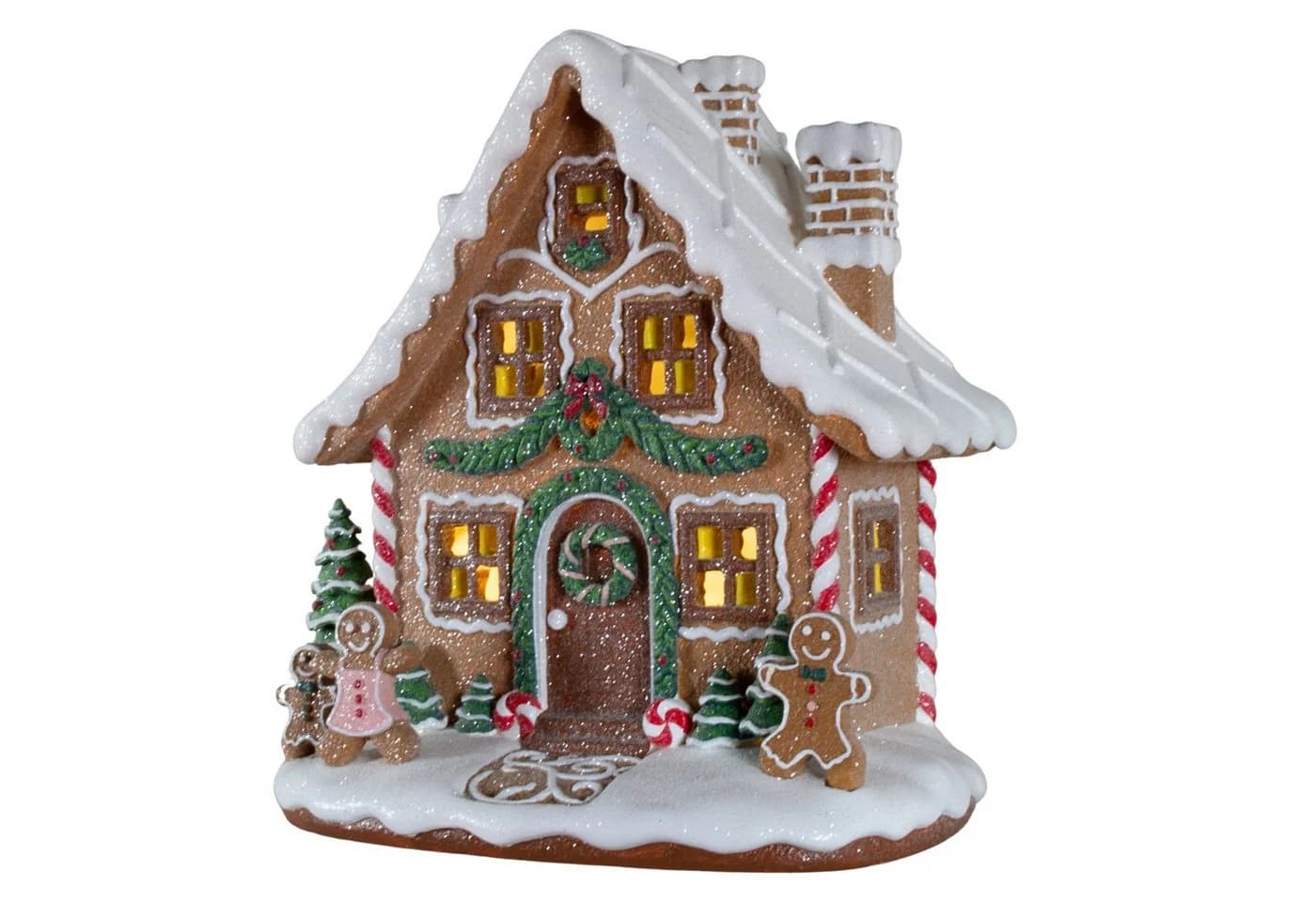 Christmas Paradise Lebkuchenhaus LED 24cm Braun - Bild 2