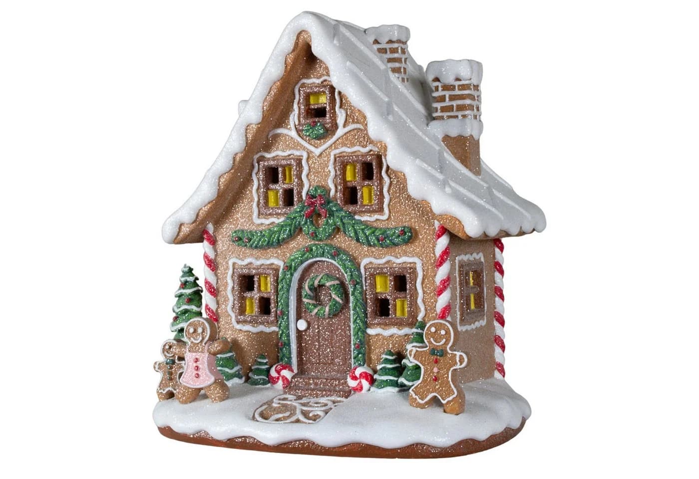 Christmas Paradise Lebkuchenhaus LED 24cm Braun - Bild 3