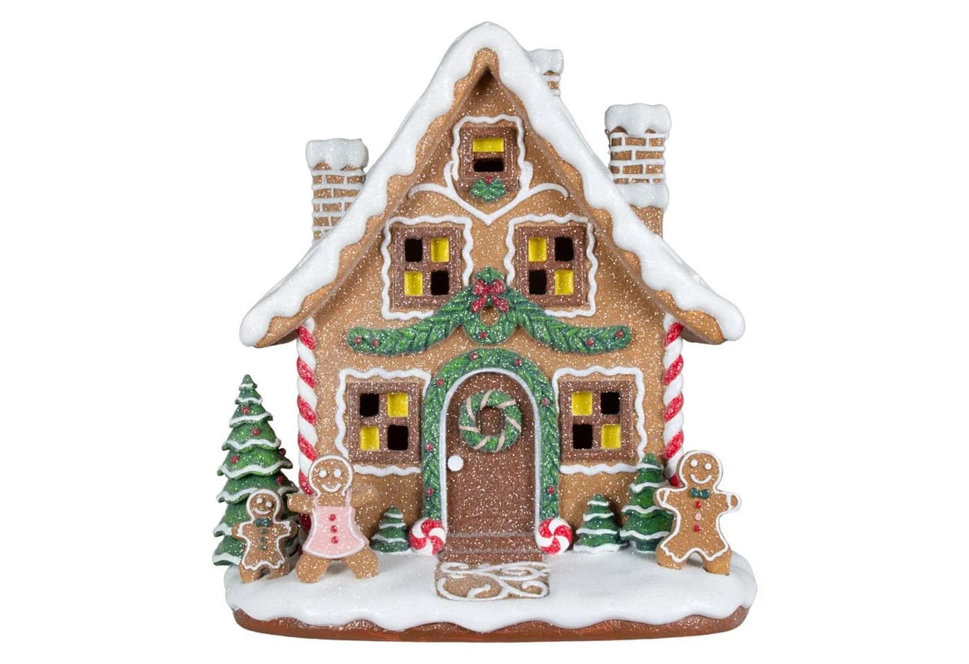 Christmas Paradise Lebkuchenhaus LED 24cm Braun - Bild 4