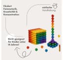 MaajeeKuto Magnetische Bausteine 216 Kugeln 5mm - Interaktives Desktop-Spielzeug Bild 3