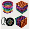 MaajeeKuto Magnetische Bausteine 216 Kugeln 5mm - Interaktives Desktop-Spielzeug Bild 5