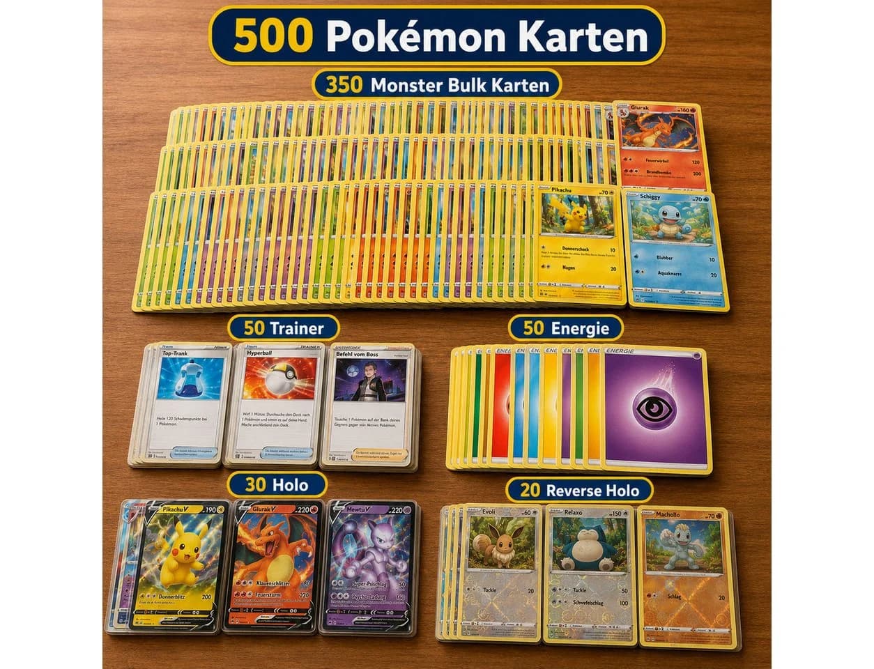 Pokémon Sammelkarten aus Karton