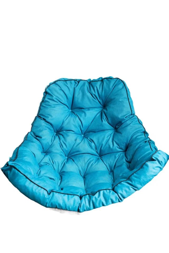 TexDeko Ecolen Hängesessel Kissen Outdoor Blau UV-Schutz Wasserabweisend - Bild 2