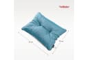 TexDeko Stuhlkissen Loungekissen 2-tlg. Set Gartenpolster UV-Beständig Türkis Bild 3