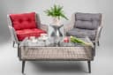 TexDeko Stuhlkissen Loungekissen 2-tlg. Set Gartenpolster für Rattanmöbel UV-Beständig Wasserabweisend mit Anti-Rutsch Boden Bild 4