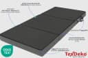 TexDeko Klappmatratze Premium Grau 15 cm Visco Härtegrad H3 Bild 3