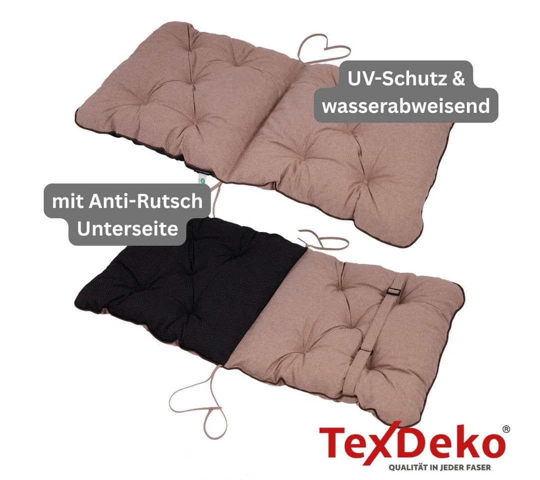 TexDeko Sitzauflage Beige UV-beständig Wasserabweisend - Bild 5