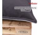 TexDeko Cord Palettenkissen wasserabweisend Anthrazit Bild 5