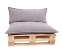 TexDeko Palettenkissen-Set Grau Cord wasserabweisend Bild 2