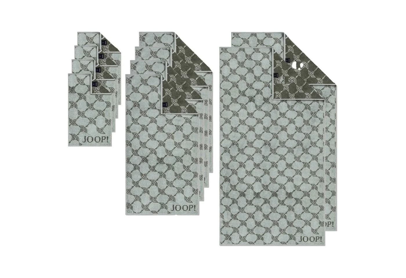 JOOP! Handtuch-Set 10er Pack, Salbei, 100% Baumwolle