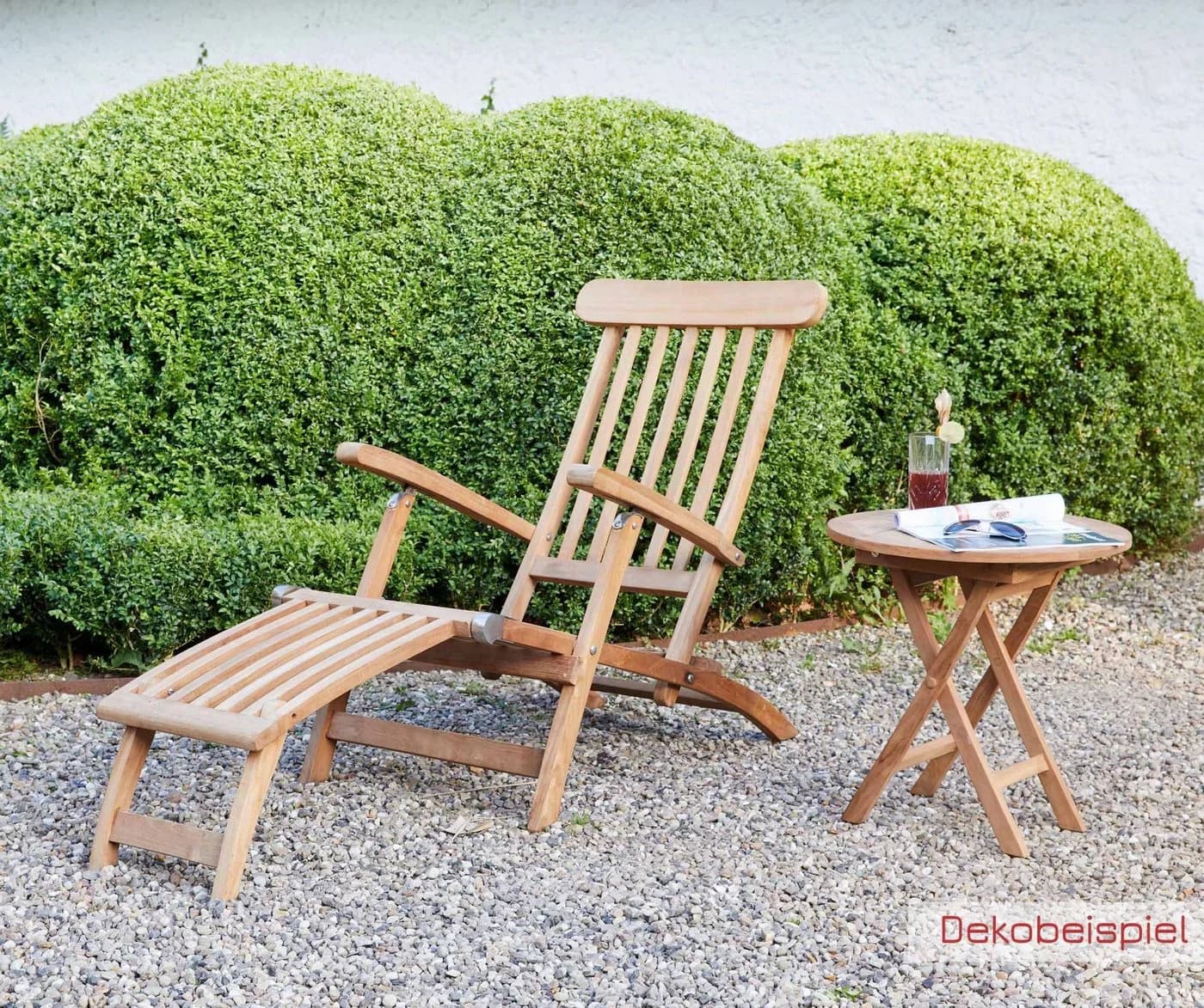 dasmöbelwerk Klapptisch Ela Teak Gartenmöbel Ø50x50cm - Bild 3