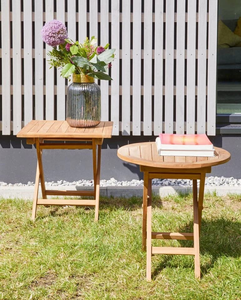 dasmöbelwerk Klapptisch Ela Teak Gartenmöbel Ø50x50cm - Bild 4