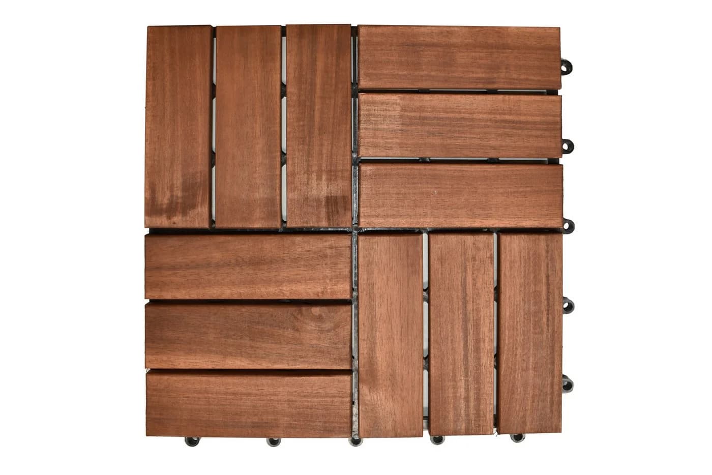 dasmöbelwerk Terrassenfliese Akazienholz 30x30 cm Klickfliese Braun