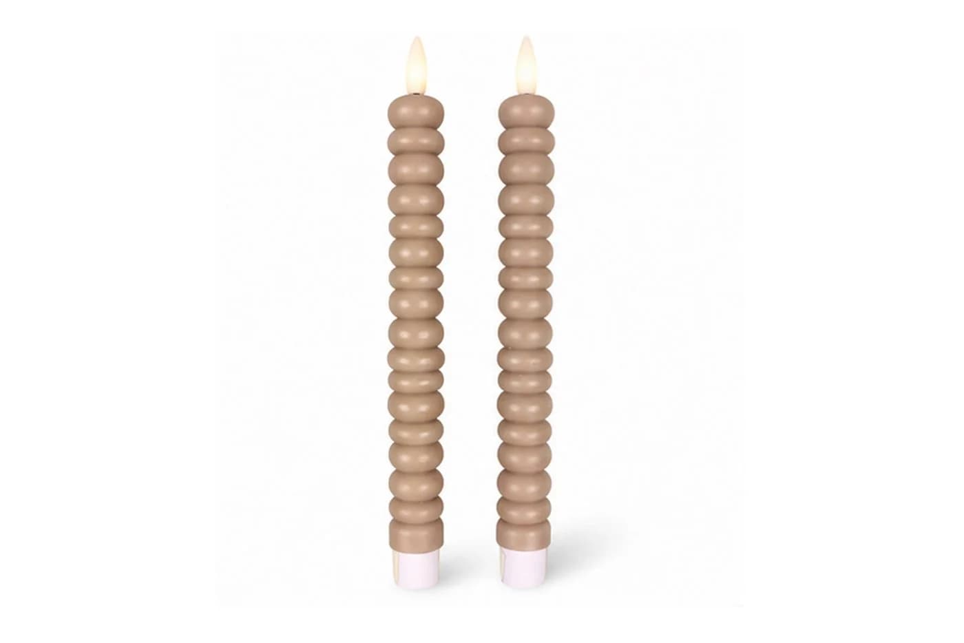 dasmöbelwerk LED-Stabkerzen 2er Set Timer Beige - Bild 2