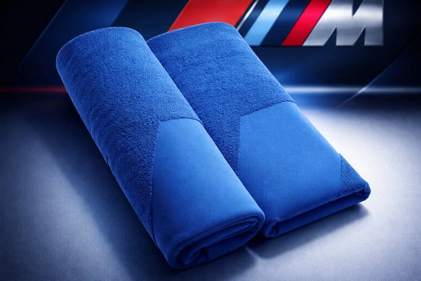 BMW M Performance Strandtuch Blau 100x180 cm