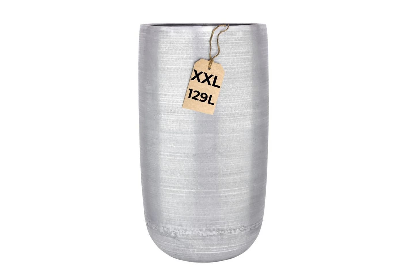 Marrakesch Orient & Mediterran Interior Pflanzkübel Camiel Silber Aluminium - Bild 2