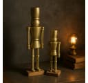 Marrakesch Orient & Mediterran Interior Dekofigur Nussknacker Gold Aluminium Bild 4