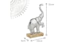 Marrakesch Orient & Mediterran Interior Dekofigur Elefant Silber Aluminium Handarbeit Bild 3