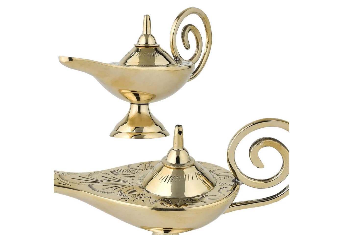 Marrakesch Orient Dekofigur Aladin Wunderlampe Jini Gold - Bild 3