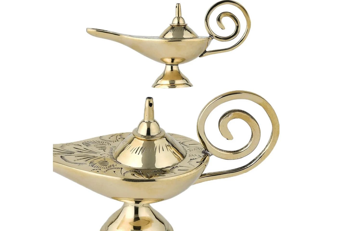 Marrakesch Orient Dekofigur Aladin Wunderlampe Jini Gold - Bild 4