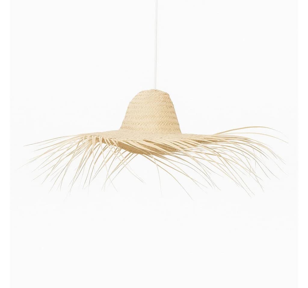 Marrakesch Orient & Mediterran Interior Pendelleuchte Toluca Palmenblatt Beige - Bild 2