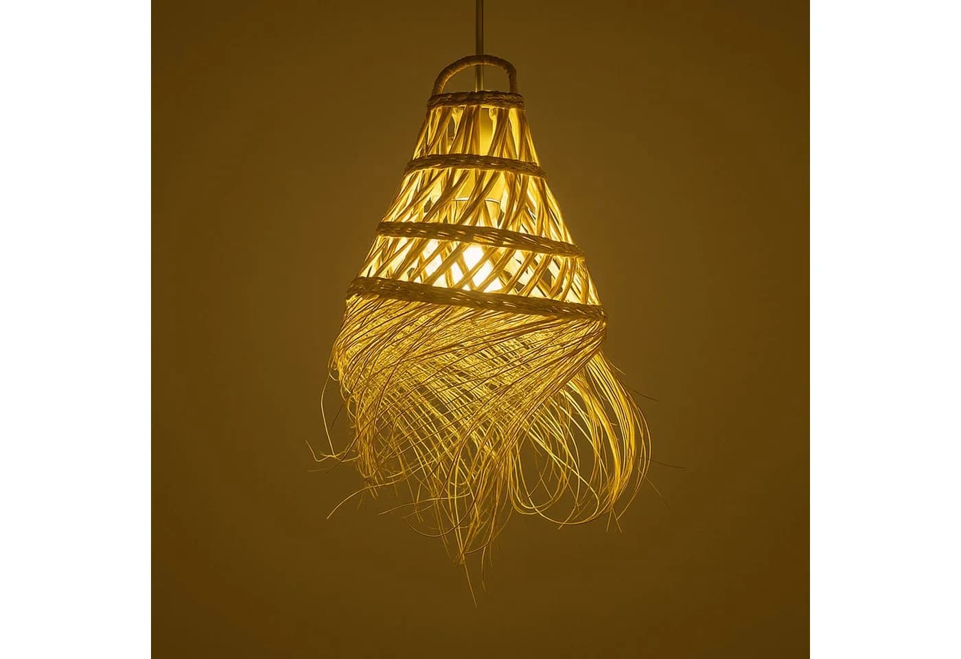 Marrakesch Orient & Mediterran Interior Pendelleuchte Bayamo Palmenblatt Boho
