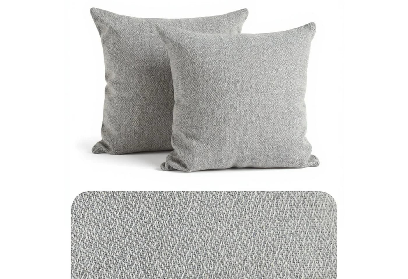 Marrakesch Orient & Mediterran Interior Zierkissen 2er Set Kissenbezüge Calix Grau 40cm Baumwolle Boho Handarbeit - Bild 2