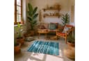 Marrakesch Orient & Mediterran Interior Badematte 3er Set Callum Blau Boho Bild 1