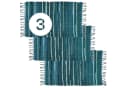 Marrakesch Orient & Mediterran Interior Badematte 3er Set Callum Blau Boho Bild 2