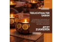 Sabah Teelichthalter Orientalisch Metall Boho Windlicht 12cm Bild 5