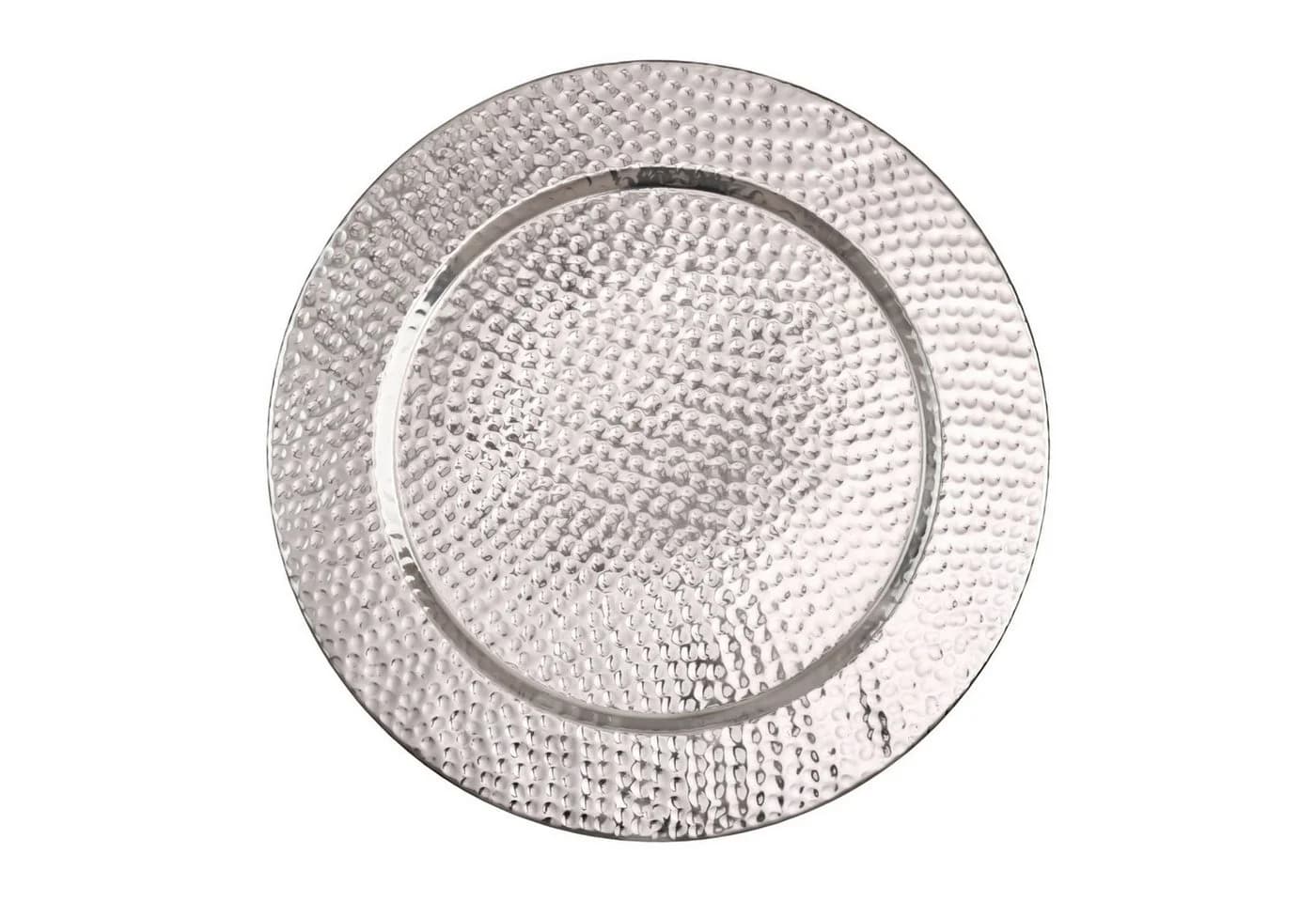 Marrakesch Orient & Mediterran Interior Dekotablett Nizza Aluminium Silber - Bild 2