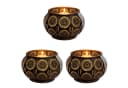 Sabah 3er Set Teelichthalter Orientalisch Metall Boho Windlicht Bild 2