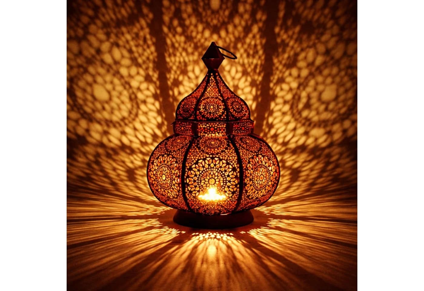 Marrakesch Orient Windlicht Lamis Rost Metall Handarbeit